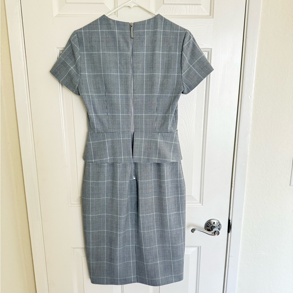 Ted Baker Ariia Working Title Glen Plaid Peplum Dress  | Size 1 (US 2–4) | NWT - Picture 6 of 12